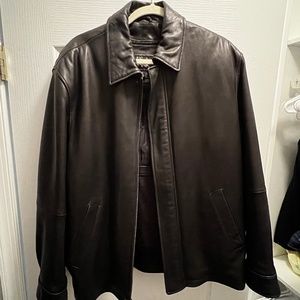 Jos a bank Mens Leather Jacket great condition